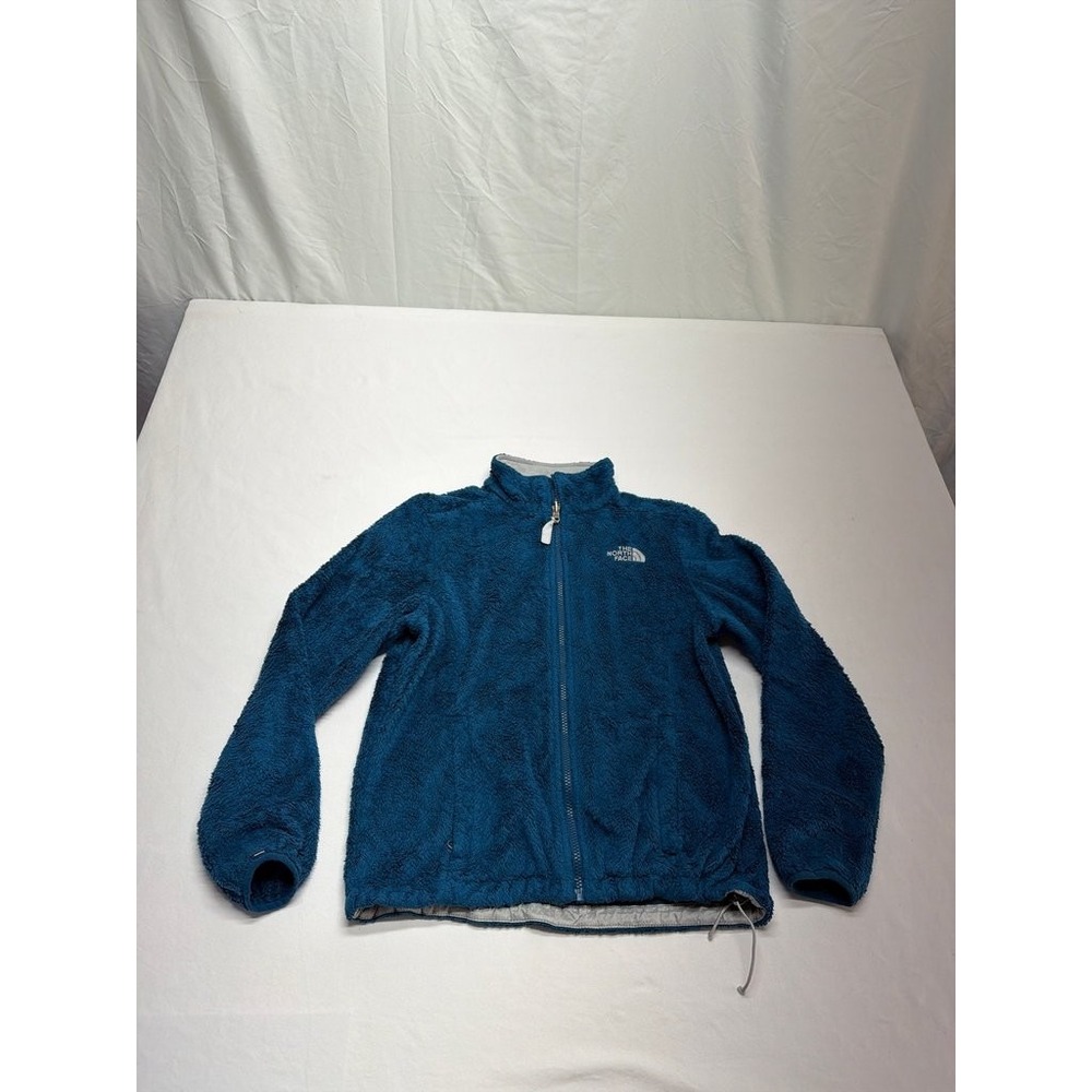The North Face Blue Fleece Jacket Full Zip High Collar Womens Small S